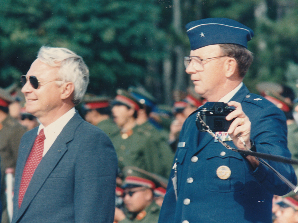 SECAF Aldridge and Gen McRaney in Bejing