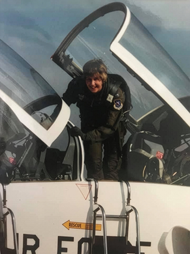 Sherry in cockpit