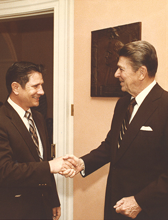 Mike and President Reagan