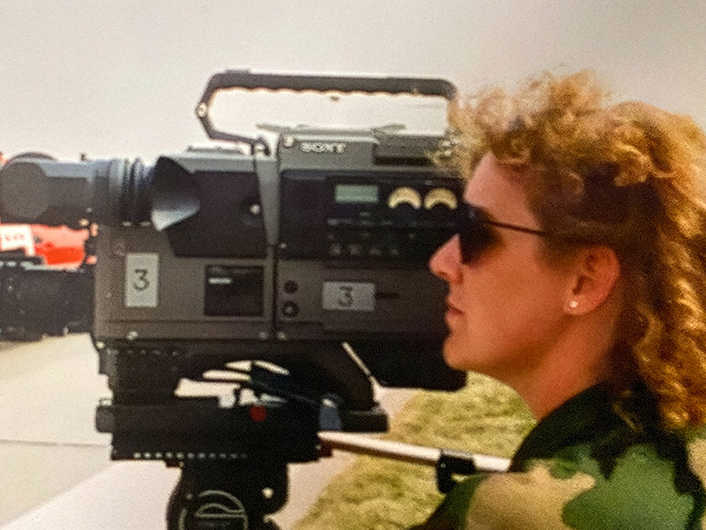 Renee behind the camera